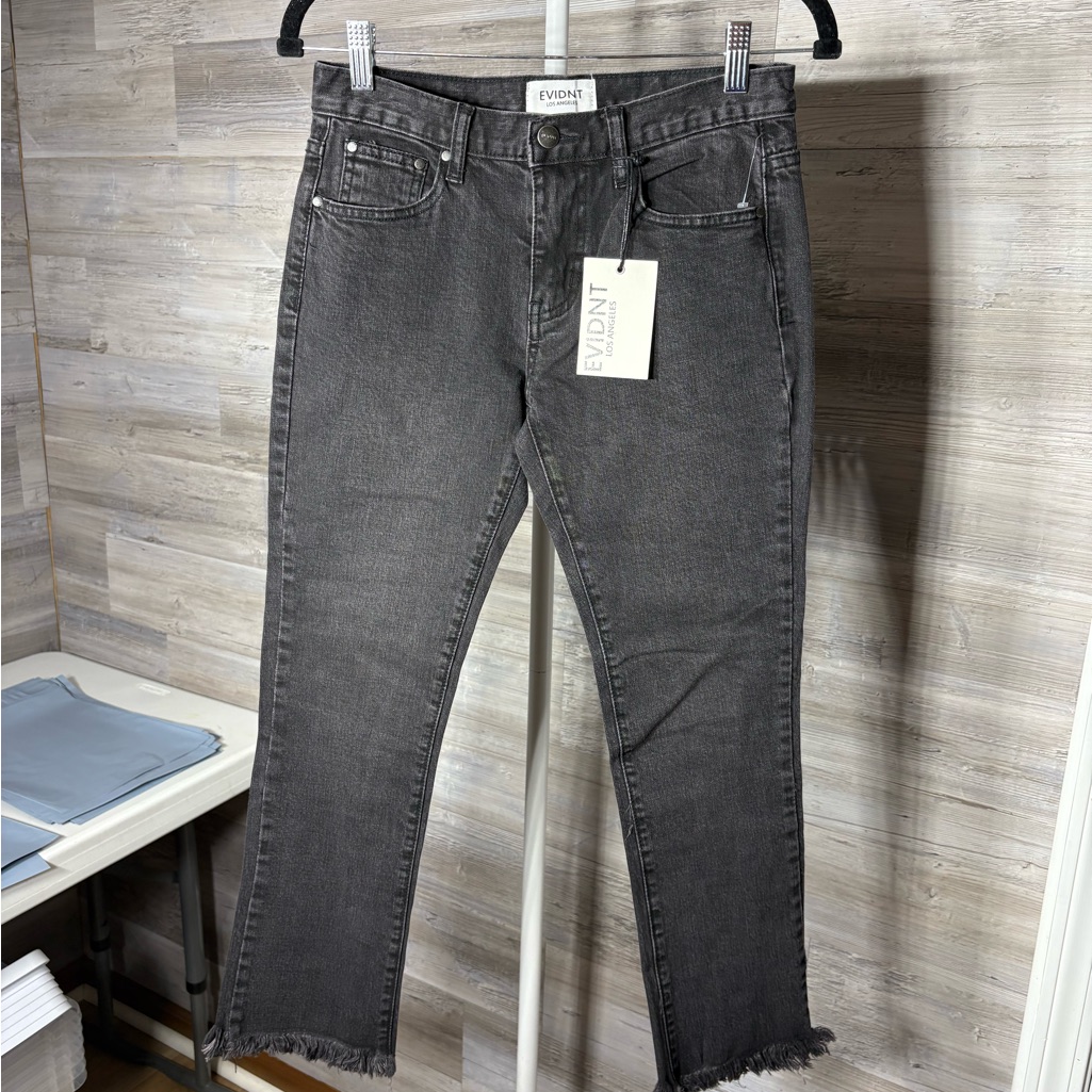Evidnt Gray Frayed Hem Jeans 670